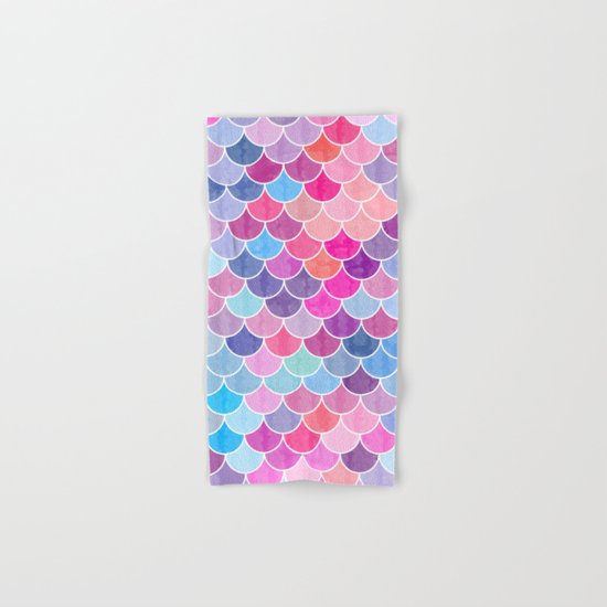 Watercolor Lovely Pattern VIV Hand & Bath Towel