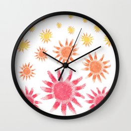 Starfish - Warm Palette Wall Clock