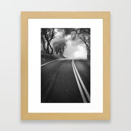 One Way Road Framed Art Print