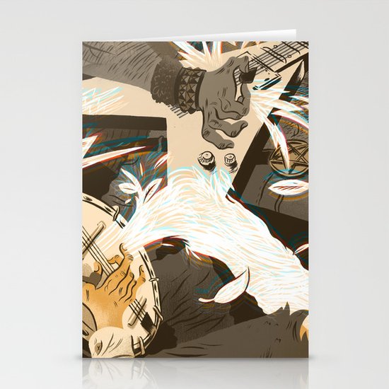 Folk vs. Metal Stationery Cards