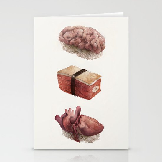 Fresh Flesh Stationery Cards