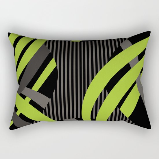 Green Wire Rectangular Pillow