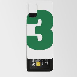 3 (Olive & White Number) Android Card Case