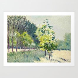Gustave Caillebotte "Allée bordée d'arbres - Alley lined by trees" Art Print