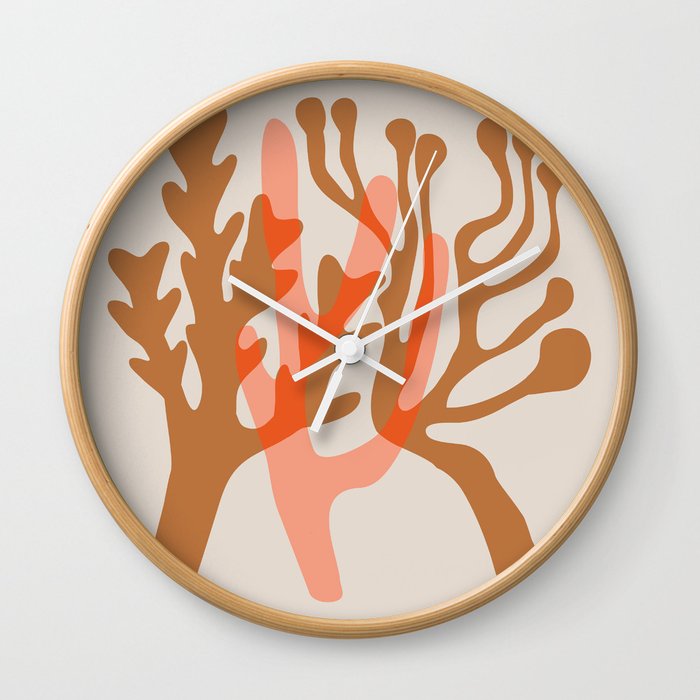 Corals Wall Clock