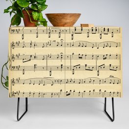 Antique Sheet Music Credenza