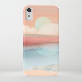 Mint Moon Beach iPhone Case