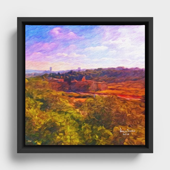 Jerusalem Countryside Framed Canvas