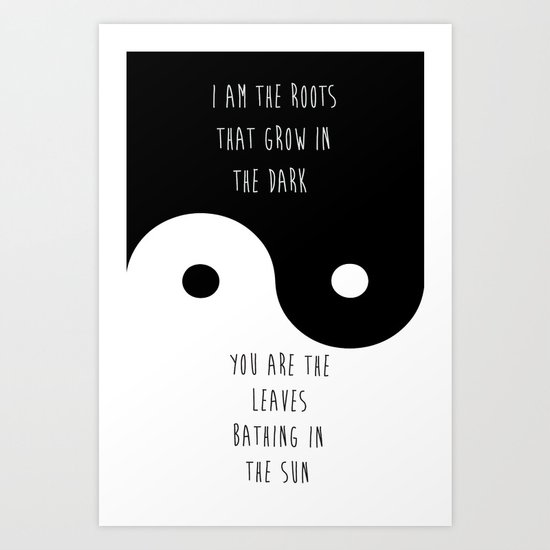 Yin Yang Art Print