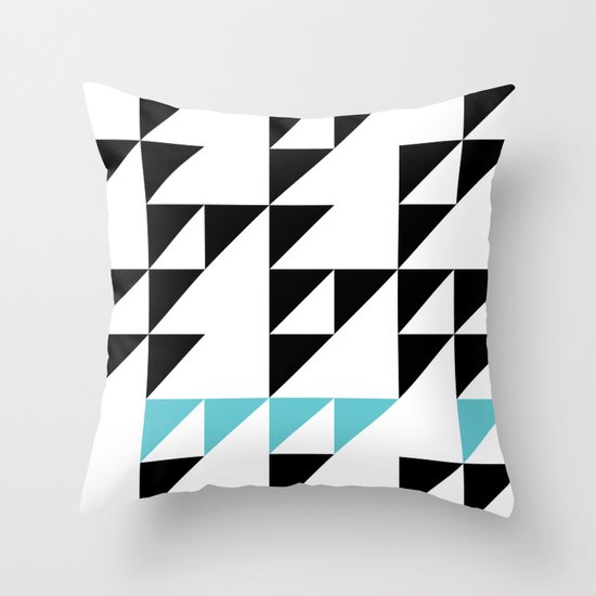 Tri Pixel Throw Pillow