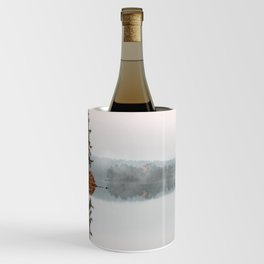 Foggy Serenity Lake View Finland Wine Chiller