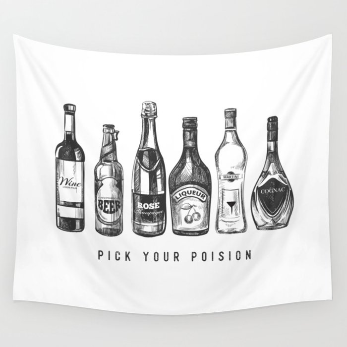 Pick Your Posion Wall Tapestry