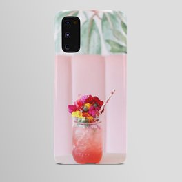 Blush Pink Summer Cocktail, Cafe Android Case