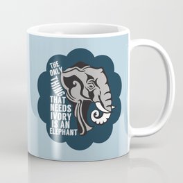 Beautiful Elephant Animal Rights Activist Coffee Mug