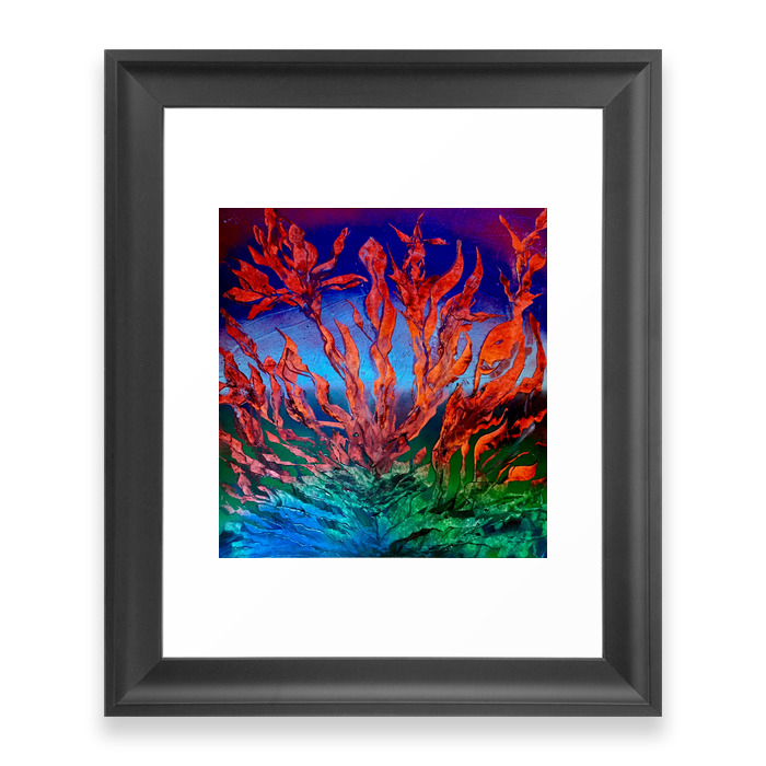 'Fire Kelp' Framed Art Print by gonzalesguava