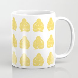 Pale Yellow Asian Moods Buddha Boys Coffee Mug