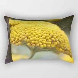 Vintage Yellow Yarrow Rectangular Pillow