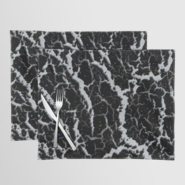 Cracked Space Lava - Glitter White Placemat