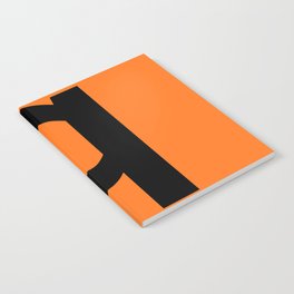 letter Q (Black & Orange) Notebook