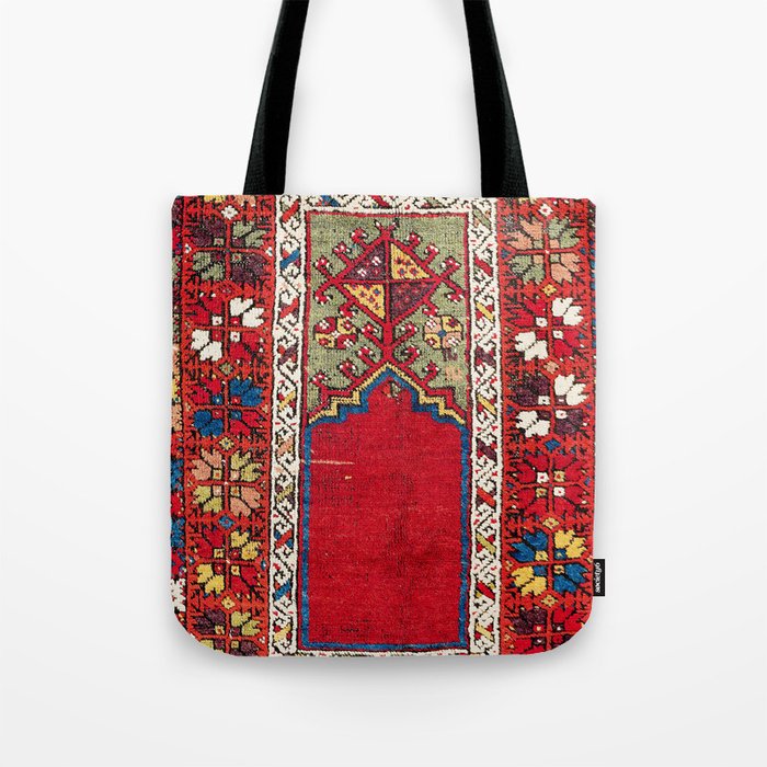 Mujur Central Anatolian Niche Rug Print Tote Bag