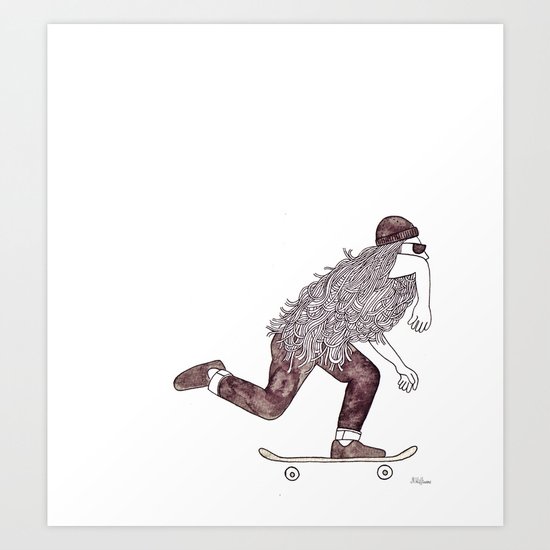skatebearding (regular) Art Print