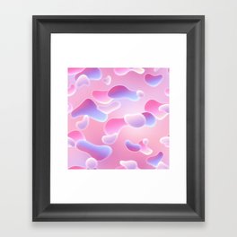 Gradient Lava Bubbles 02 Framed Art Print
