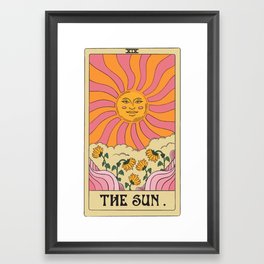The Sun Tarot Card Framed Art Print