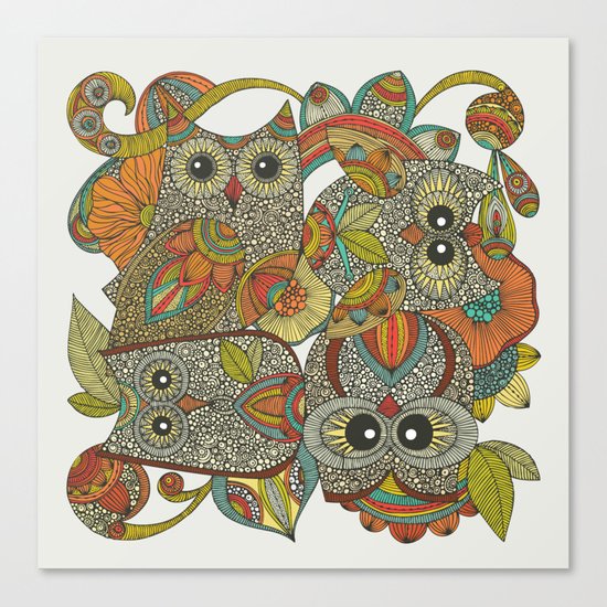 4 Owls Canvas Print