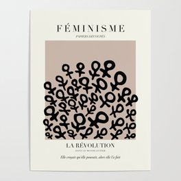 L'ART DU FÉMINISME XI — Feminist Art — Matisse Exhibition Poster Poster