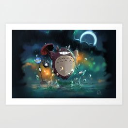 Totoro Art Print