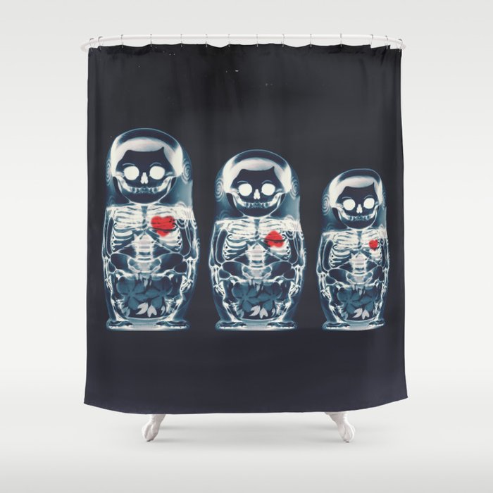 Nesting Doll X-Ray Shower Curtain