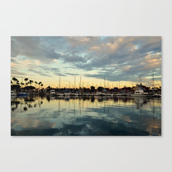 Shoreline Village Marina Canvas Print