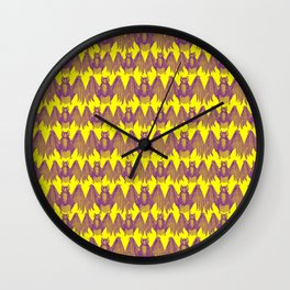 Bats Pattern Wall Clock