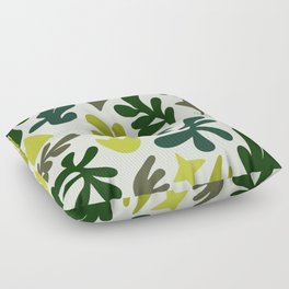 Matisse cutouts multicolor green Floor Pillow