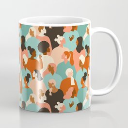 Female diverse faces of different ethnicity Coffee Mug