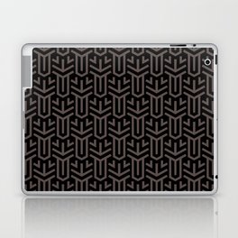 Black and Dark Brown Shape Tile Pattern Pairs DE 2022 Popular Color Nomad DET697 Laptop Skin