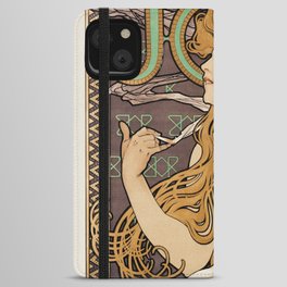 Job - Alphonse Mucha- 1896 iPhone Wallet Case