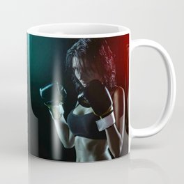 Boxing Girl Print Coffee Mug
