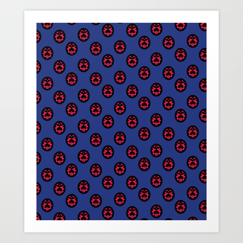Jojo Giorno Giovanna Pattern Manga Ver Art Print By Abylsit