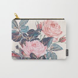 Botanical vector rose illustration in vintage style Carry-All Pouch