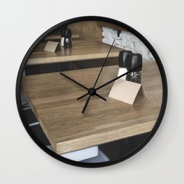 Cafe table reservations Wall Clock