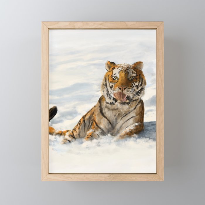 Siberian Tiger Framed Mini Art Print