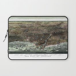 The city of Chicago - 1892 vintage pictorial map Laptop Sleeve