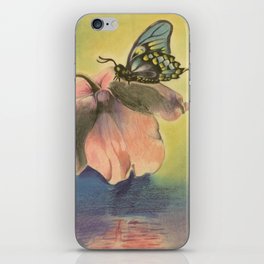 A Butterfly and a Flower iPhone Skin