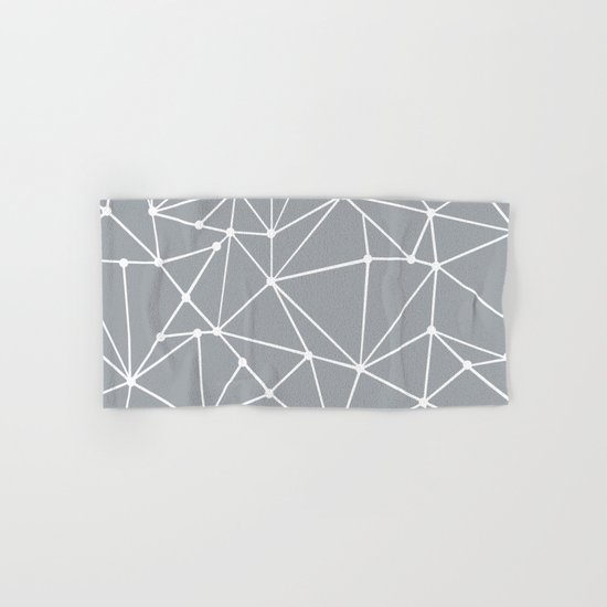 Ab Out Spots Grey Hand & Bath Towel