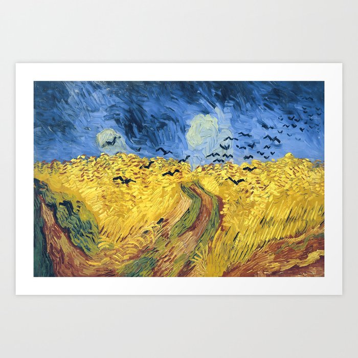 Wheatfield With Crows 1890 Painting By Vincent Van Gogh Art Print