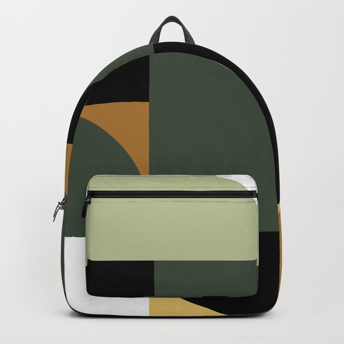 Mid-Century Geometric Tile Backpack