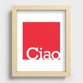 Ciao Recessed Framed Print