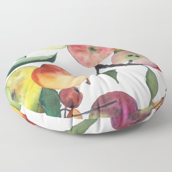 apple mania N.o 10 Floor Pillow