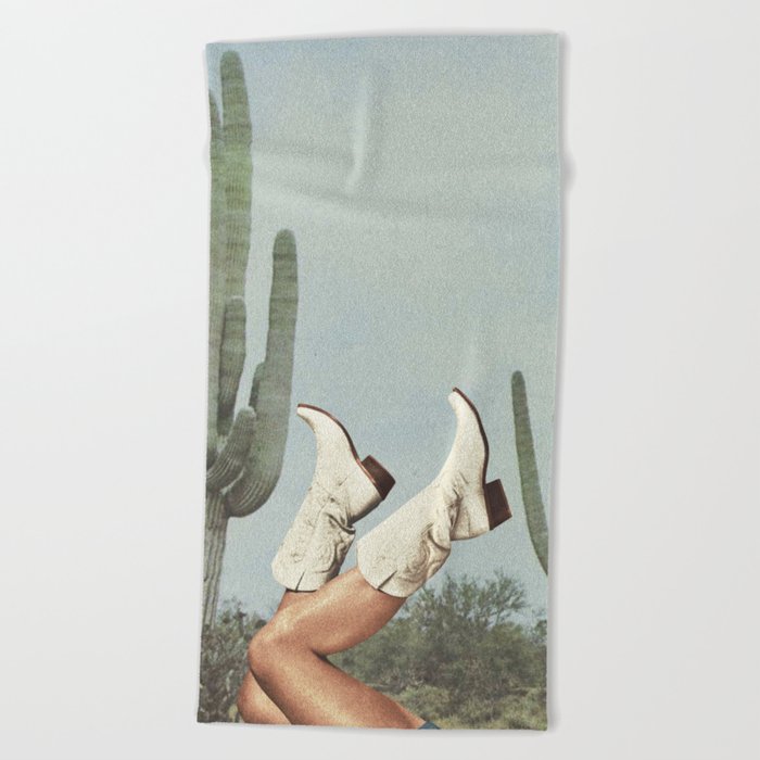 These Boots - Cactus & Yeehaw Beach Towel